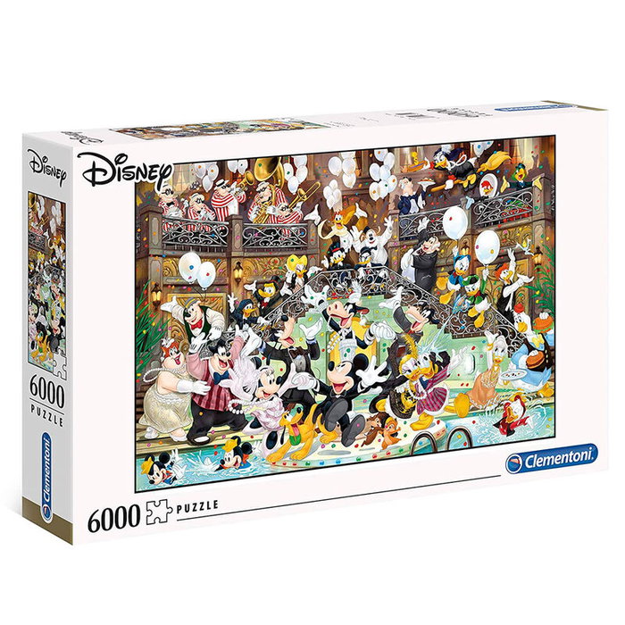Clementoni Puzzle 6000 pièces Disney - Thème Gala - Taille puzzle : 168,6 x 118,4 cm