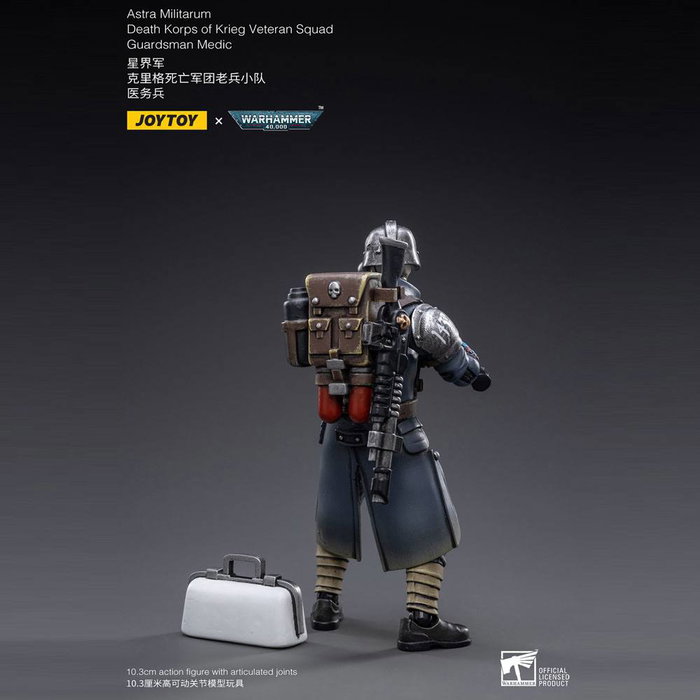 Joy Toy (CN) Warhammer 40k figurine 1/18 Death Korps of Krieg Veteran Squad Guardsman Medic 10 cm