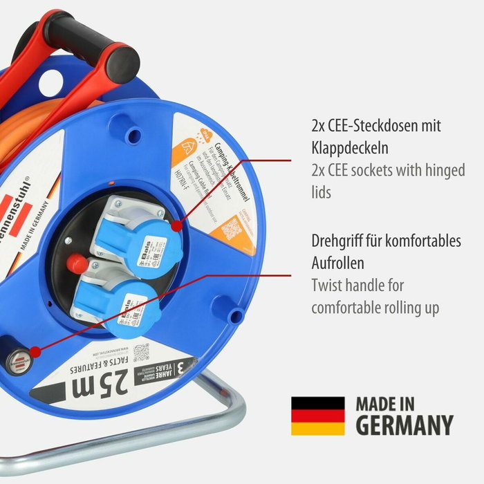 Enrouleur de câbles Brennenstuhl 25 m