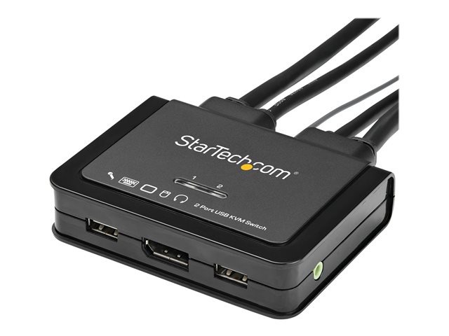 Startech.com SV211DPUA4K Switch KVM 2 Ports DisplayPort 4K 3840x2160 USB avec Audio