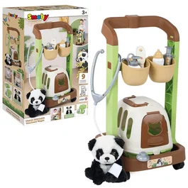 Smoby Chariot Vétérinaire avec peluche panda