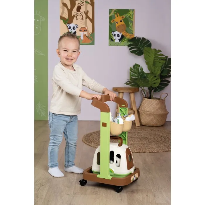Smoby Chariot Vétérinaire avec peluche panda