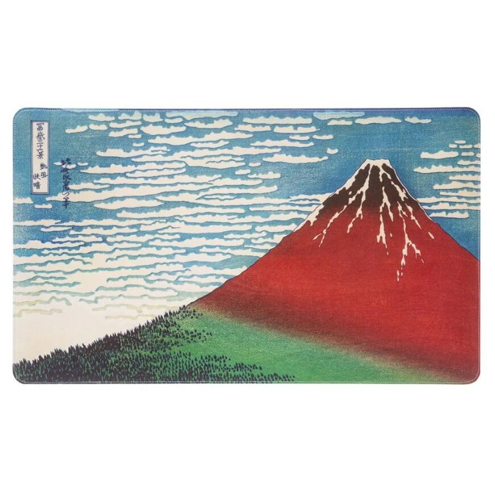 ERIK - Tapis de souris gaming La Grande Vague de Kanagawa d'Hokusai, imperméable (80x35cm) avec base en caoutchouc antidérapant
