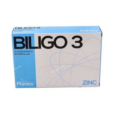 Plantis Biligo 3 Zinc 20 ampoules de 2 ml Plantis Biligo 3 Zinc 20 ampoules de 2 ml