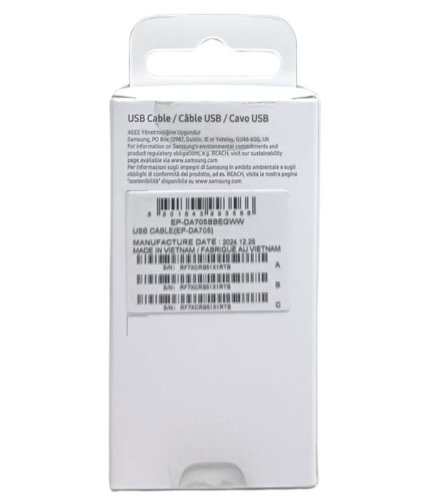 Samsung Câble USB-C vers USB-C 1m Noir Samsung Câble USB-C vers USB-C 1m Noir