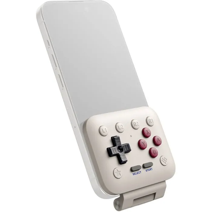 8BitDo FlipPad G Classic Edition - Gris clair et bordeaux - USB-C - iOS et Android