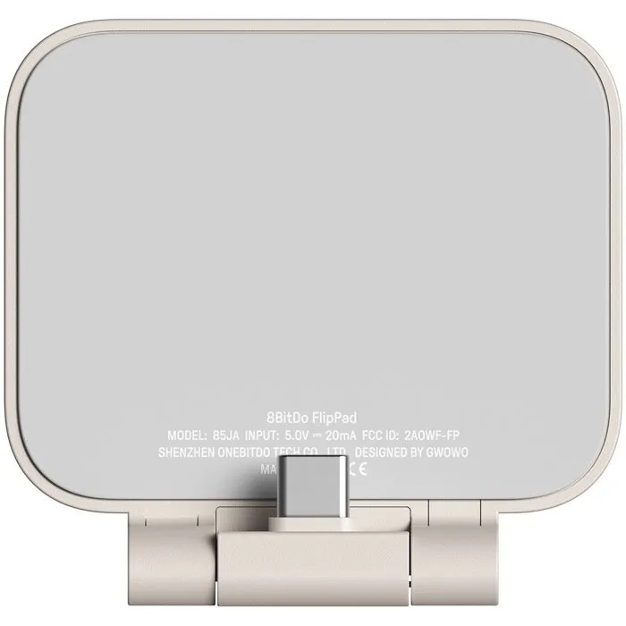 8BitDo FlipPad G Classic Edition - Gris clair et bordeaux - USB-C - iOS et Android