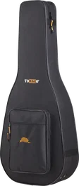 TOBAGO Housse semi-rigide pour guitare classique 4/4, noire, polyester 600 deniers