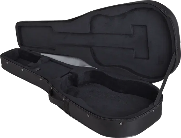 TOBAGO Housse semi-rigide pour guitare classique 4/4, noire, polyester 600 deniers