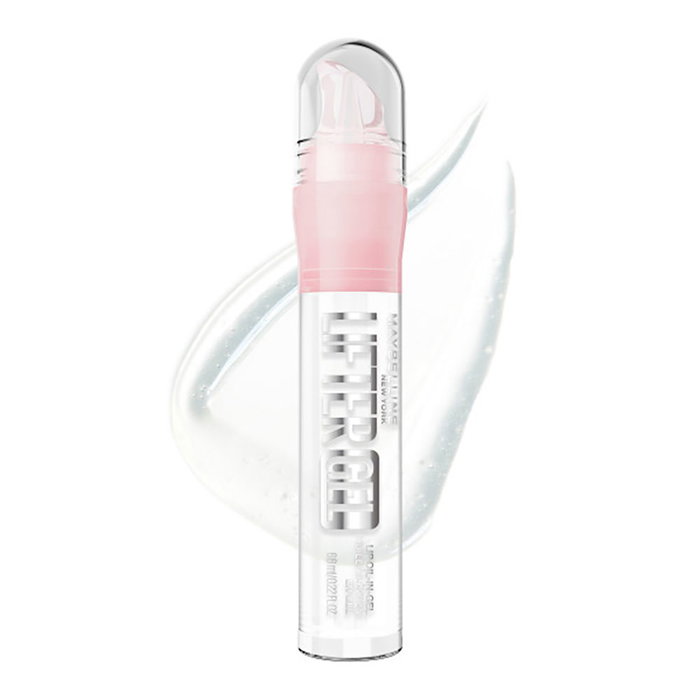Maybelline Lifter Gel Lip Oil n° 001 Menthe 6,6 ml - Huile à lèvres brillance extrême, hydratation 24h, acide hyaluronique