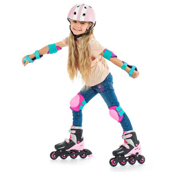 Molto Set de protections 6 pièces couleur rose Taille M - À partir de 3 ans