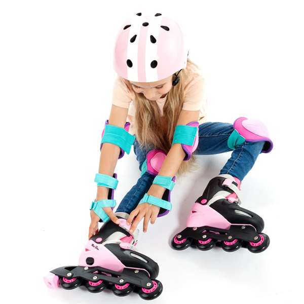 Molto Set de protections 6 pièces couleur rose Taille M - À partir de 3 ans