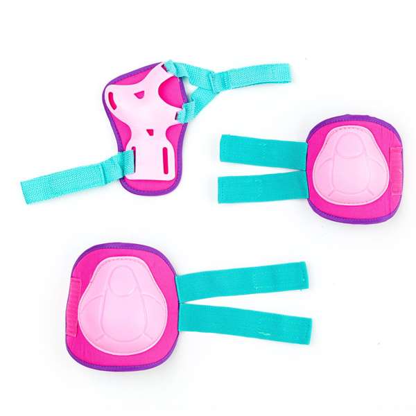 Molto Set de protections 6 pièces couleur rose Taille M - À partir de 3 ans