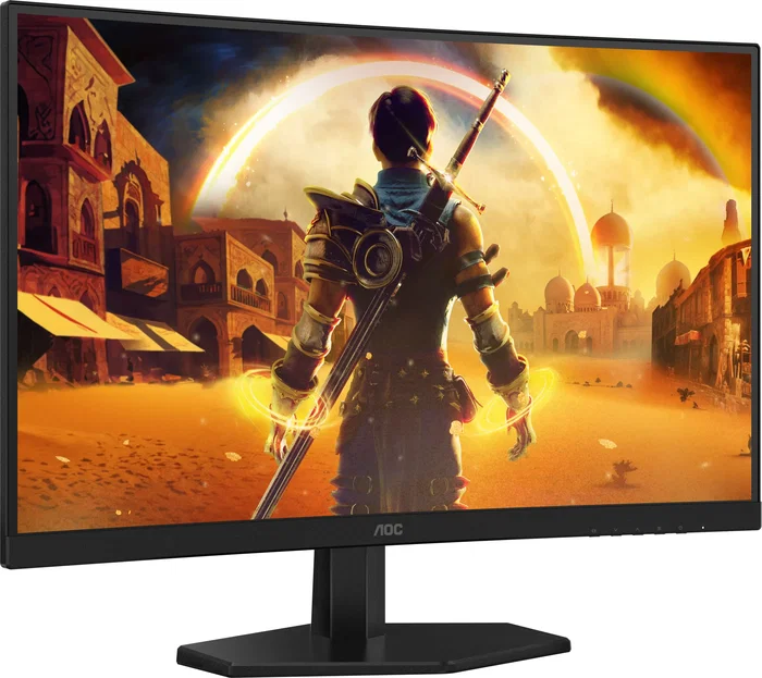 AOC C27G42E - Écran PC Gamer incurvé 27" FHD (1920x1080) 180Hz, dalle VA, temps de réponse 0.5 ms, Adaptive Sync, 1500R, haut-parleurs intégrés