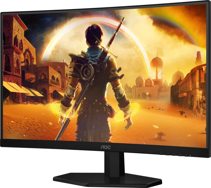 AOC C27G42E - Écran PC Gamer incurvé 27" FHD (1920x1080) 180Hz, dalle VA, temps de réponse 0.5 ms, Adaptive Sync, 1500R, haut-parleurs intégrés