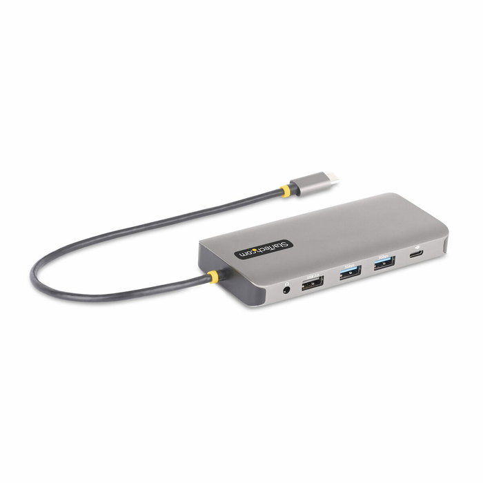 Hub USB Startech 154B-USBC-MULTIPORT Gris 100 W Hub USB Startech 154B-USBC-MULTIPORT Gris 100 W