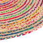 BigBuy Home Tapis 120 x 120 x 1 cm Multicolore Jute