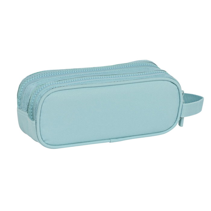 Safta Trousse Fourre-Tout Double Bleu 21 x 8 x 6 cm