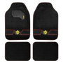 Momo Ensemble de tapis Fun Noir-Rouge 4 pièces