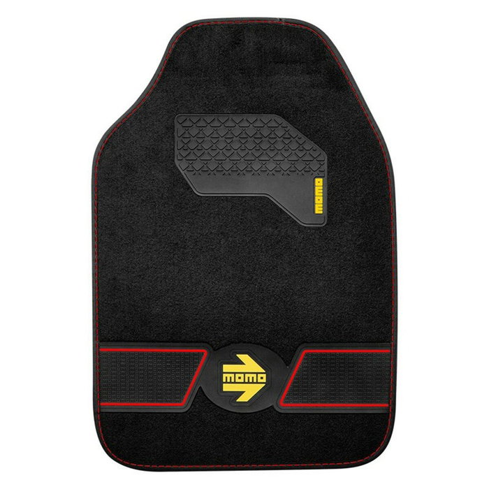 Momo Ensemble de tapis Fun Noir-Rouge 4 pièces Momo Ensemble de tapis Fun Noir-Rouge 4 pièces