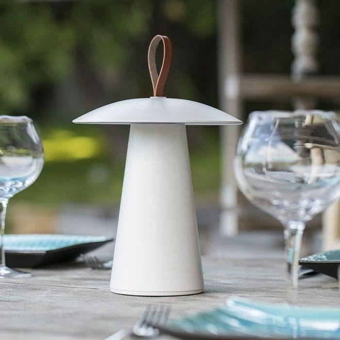 Lumisky Lampe de table sans fil Fungy, Blanc