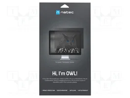 NATEC Filtre de privatisation RGPD OWL 14 pouces, naturel (transparent)