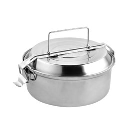 ORYX Fiambrera en acier inoxydable avec 2 assiettes Ø 16 cm