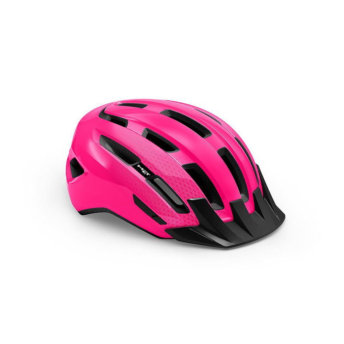 Met Downtown Casque Rose Brillant T.S/M 52-58 Met Downtown Casque Rose Brillant T.S/M 52-58