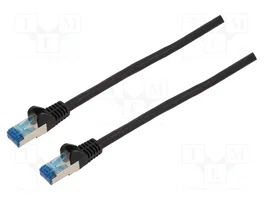 GOOBAY Câble Ethernet Patch Cord Cat 6a S/FTP 15m Noir