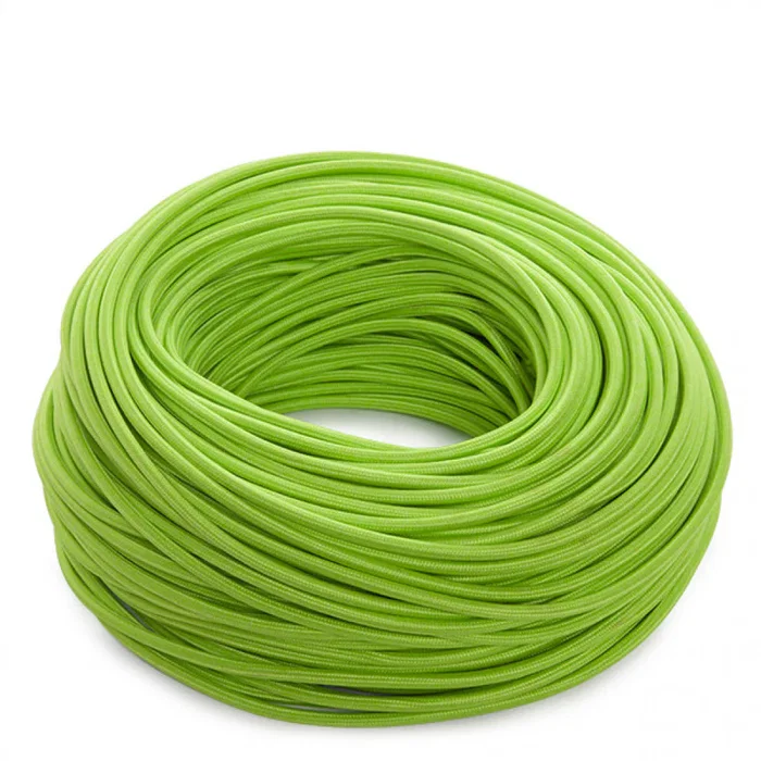 Câble électrique textile rond 2x0,75 x 1M Blanco/Rojo Câble électrique textile rond 2x0,75 x 1M Blanco/Rojo
