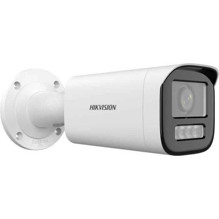Hikvision Caméra réseau bullet 4MP à double éclairage et zoom motorisé 2.8-12 mm, Détection humain/véhicule, WDR 120 dB, Micro intégré, IP67