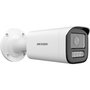Hikvision Caméra réseau bullet 4MP à double éclairage et zoom motorisé 2.8-12 mm, Détection humain/véhicule, WDR 120 dB, Micro intégré, IP67