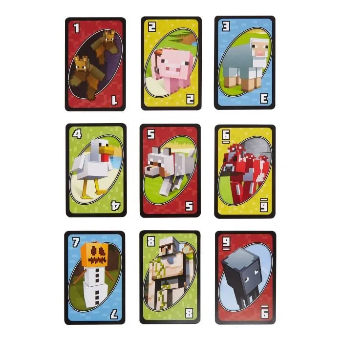Mattel Games Uno Minecraft FPD61 Jeu de cartes pour dès 7 ans Mattel Games Uno Minecraft FPD61 Jeu de cartes pour dès 7 ans