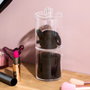 Cosmetic Club Lot de 2 boîtes d'accessoires cheveux noir