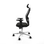Piqueras y Crespo Chaise de Bureau avec Appui-tête Jorquera Noir