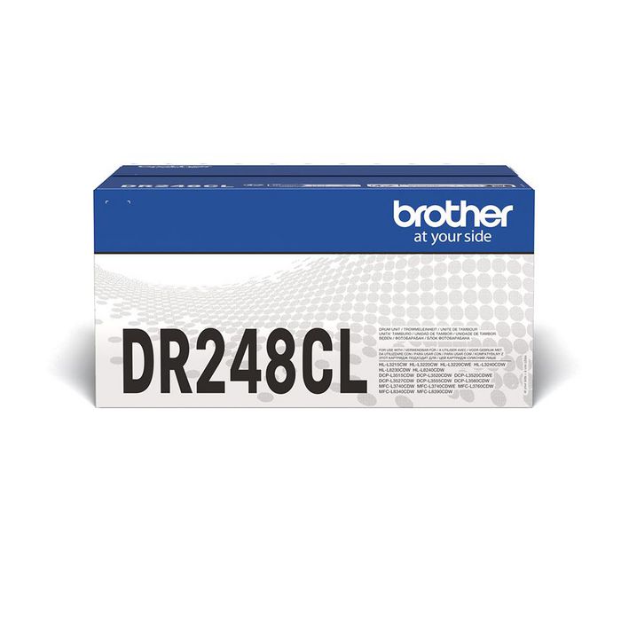 Brother DR-248CL Kit d'unités de tambour (Noir, Cyan, Magenta, Jaune) de 30 000 pages Brother DR-248CL Kit d'unités de tambour (Noir, Cyan, Magenta, Jaune) de 30 000 pages