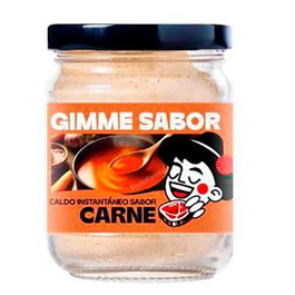 GIMME Caldo Vegano Sabor Carne 125 Gr - Préparation Écologique pour Bouillon Saveur Viande, Vegan, Sans Gluten, sans Allergènes