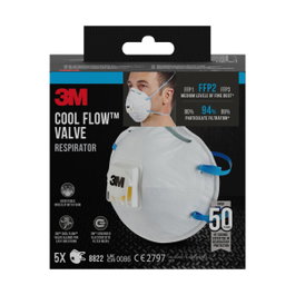 3M Mascarilla Partículas FFP2 avec valve 8822-5