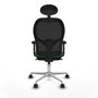 Piqueras y Crespo Chaise de Bureau avec Appui-tête 2D086N1 Vert