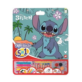Cefa Giga Block Stitch 5 en 1 - Livre de coloriage et de stickers avec accessoires