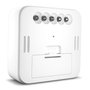 Mebus Réveil numérique radio-piloté 27247 Blanc/Aspect bois