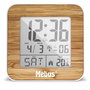 Mebus Réveil numérique radio-piloté 27247 Blanc/Aspect bois