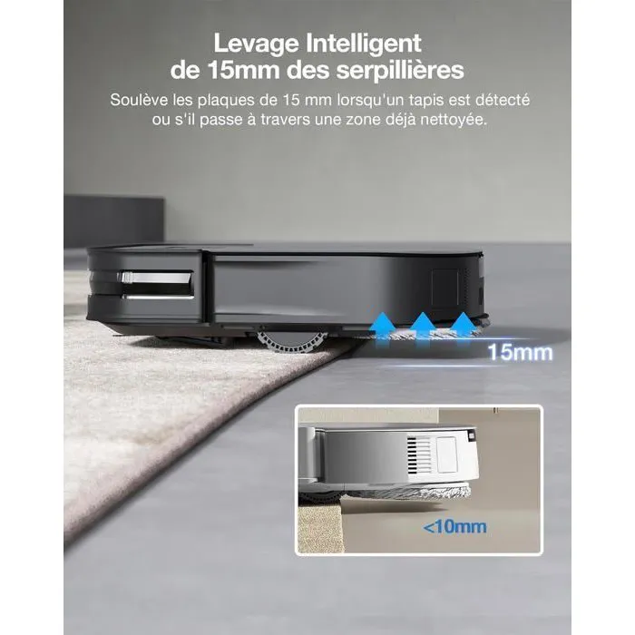 Aspirateur robot ECOVACS DEEBOT X2 COMBO 6400 mAh