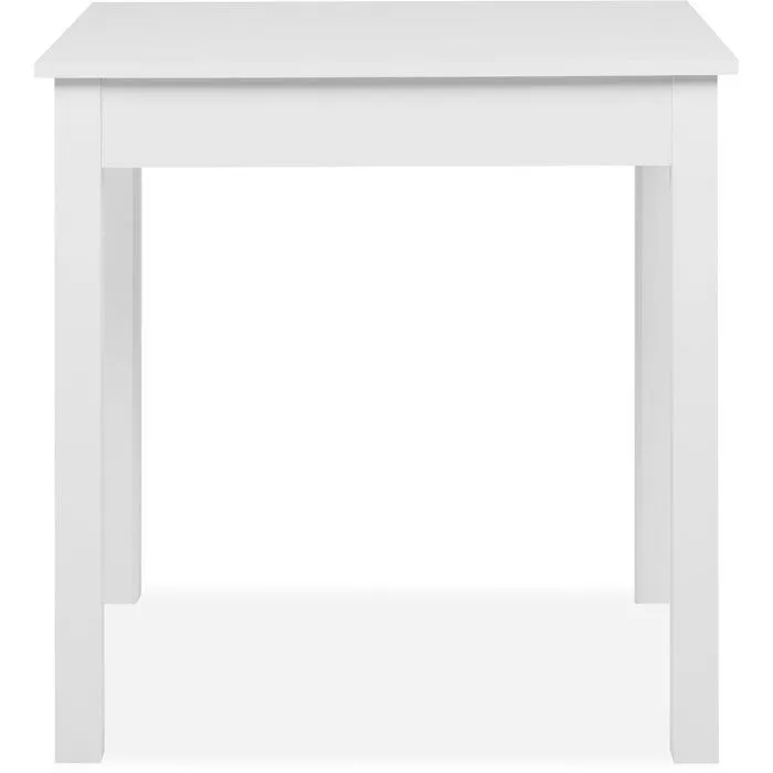 Table à manger CAPRI - Blanc - Carré - 4 personnes - 90 x 67 x 76 cm