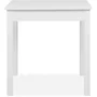 Table à manger CAPRI - Blanc - Carré - 4 personnes - 90 x 67 x 76 cm