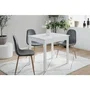 Table à manger CAPRI - Blanc - Carré - 4 personnes - 90 x 67 x 76 cm