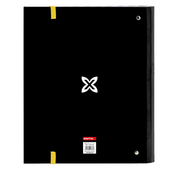 Reliure à anneaux Munich Topo Noir 27 x 32 x 3.5 cm