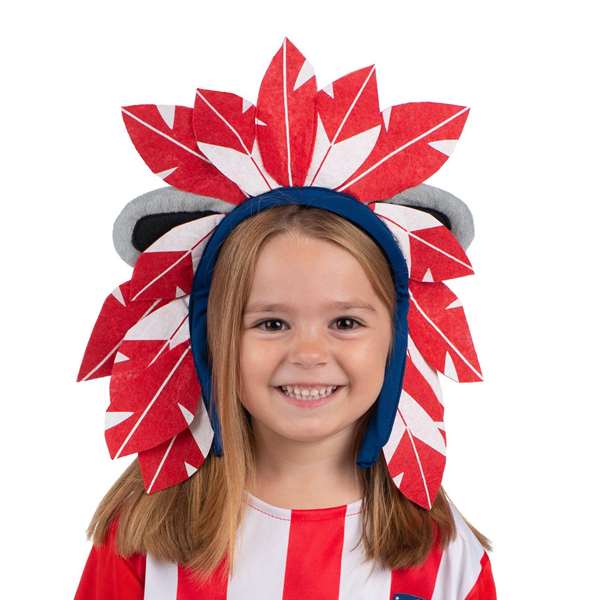 My Other Me - Déguisement Plumeau Indien pour Enfant - Taille Unique M - Pour 3 ans et plus - Rouge