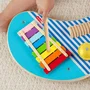 Fisher-Price Table Musicale en Bois avec Instruments de Percussion - Xylophone, Cymbale et Güiro - Jouet Éducatif en Bois FSC pour Enfant - Réf. HXT91