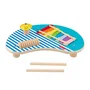 Fisher-Price Table Musicale en Bois avec Instruments de Percussion - Xylophone, Cymbale et Güiro - Jouet Éducatif en Bois FSC pour Enfant - Réf. HXT91